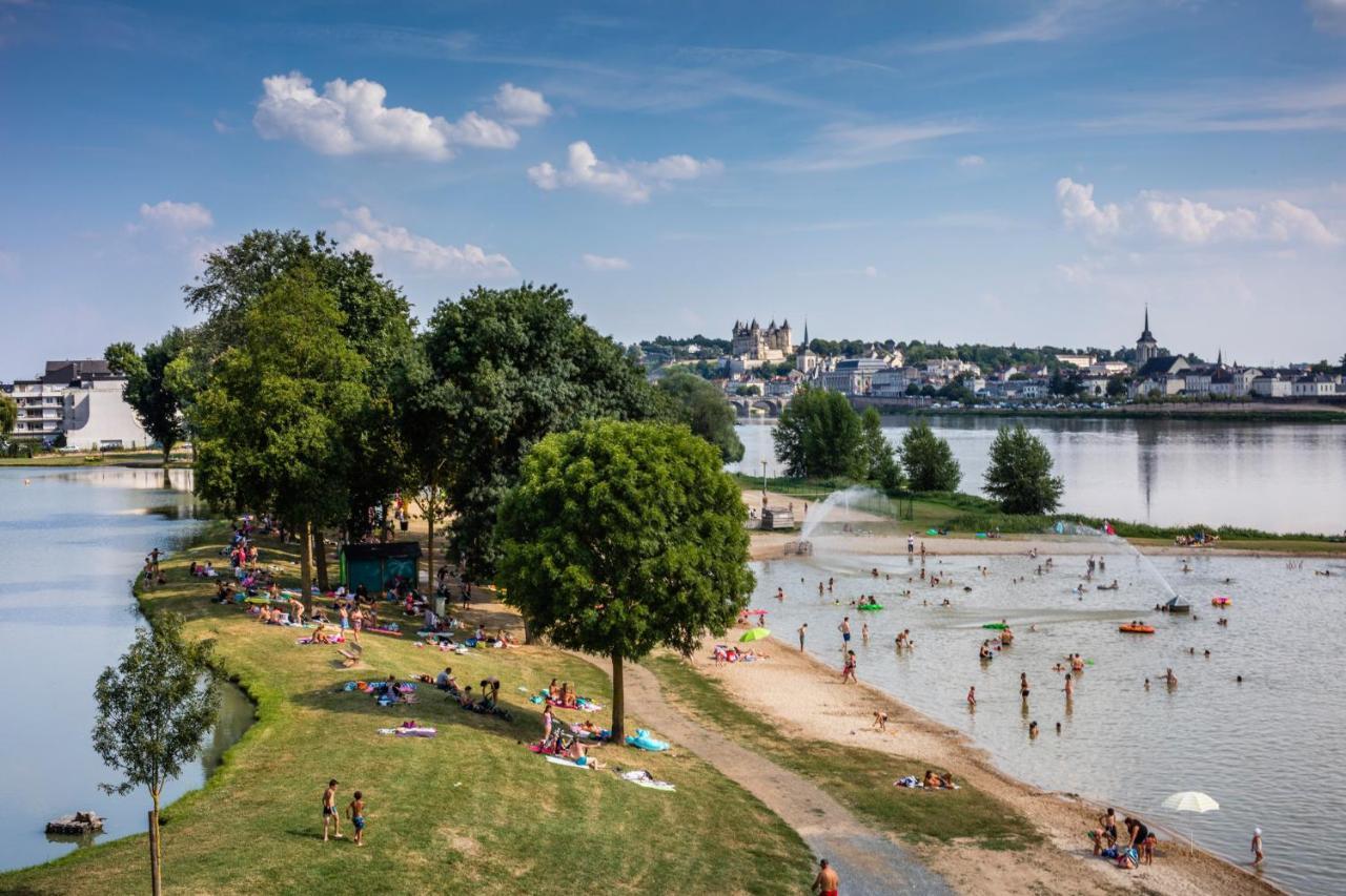 Le Bois Flotte - Maison Au Coeur De La Loire Entre Ville Et Nature โซมูร์ ภายนอก รูปภาพ